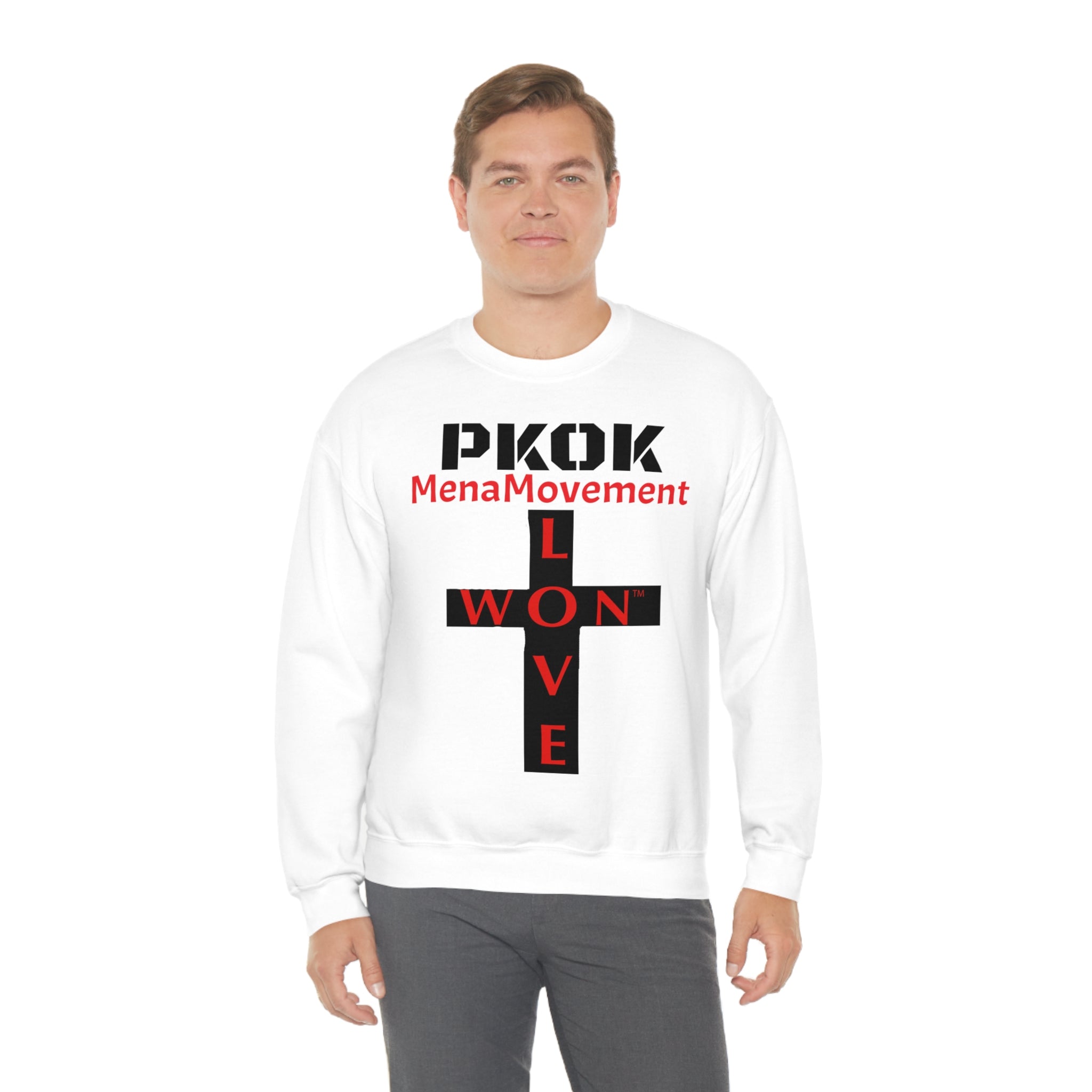 #PKOK #LoveWon #MenaMovement #Unisex Heavy Blend™ Crewneck Sweatshirt