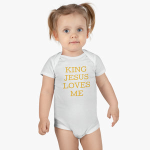 King Jesus Baby Short Sleeve Onesie®