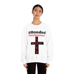 Open image in slideshow, #Bonded #LoveWon #MenaMovement Unisex Heavy Blend™ Crewneck Sweatshirt
