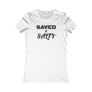 Open image in slideshow, #Saved&amp;Salty #LOVEWON 2 sided #Women&#39;s Favorite #Tee
