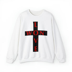 Open image in slideshow, #LoveWon #Unisex Heavy Blend™ Crewneck Sweatshirt #Forgiven
