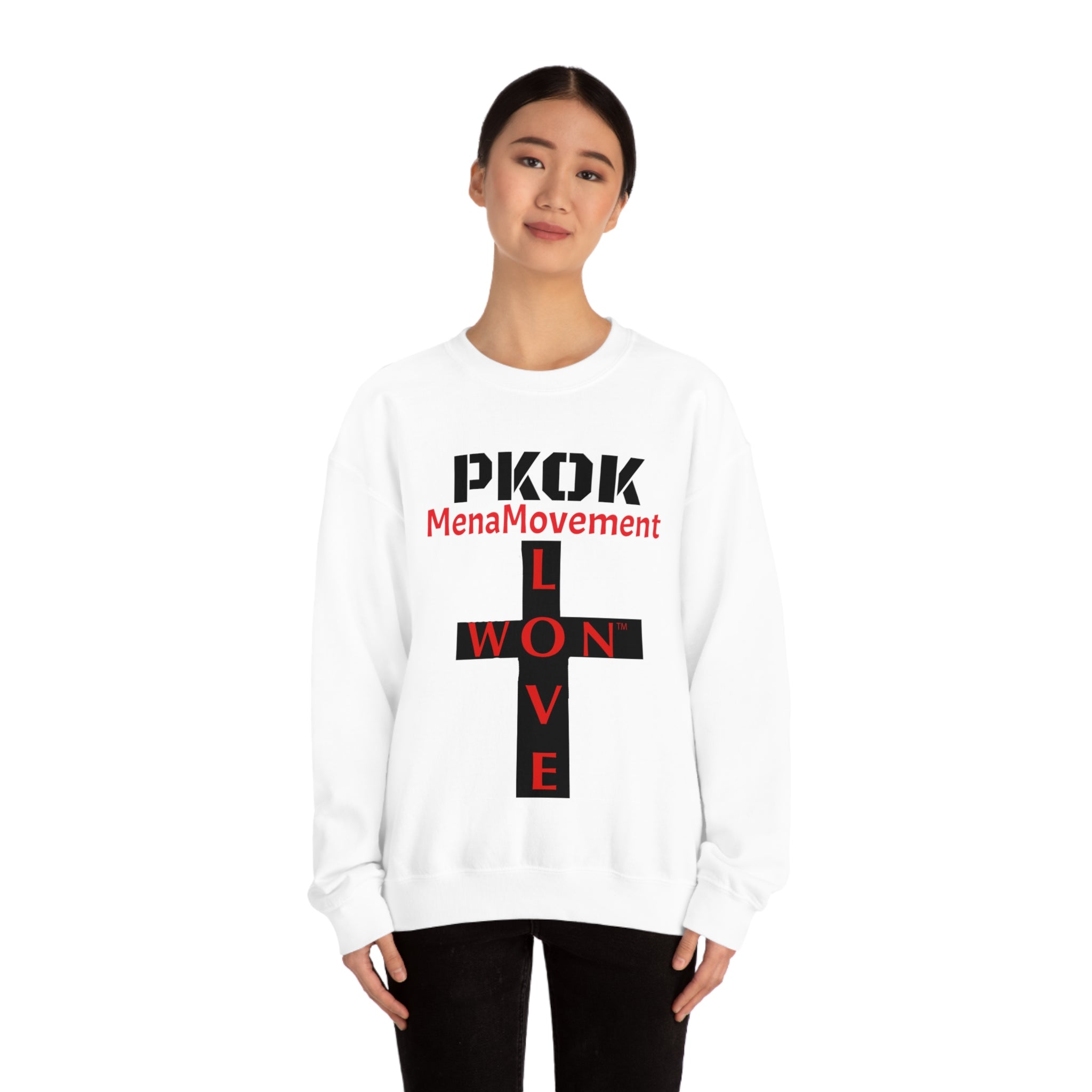 #PKOK #LoveWon #MenaMovement #Unisex Heavy Blend™ Crewneck Sweatshirt