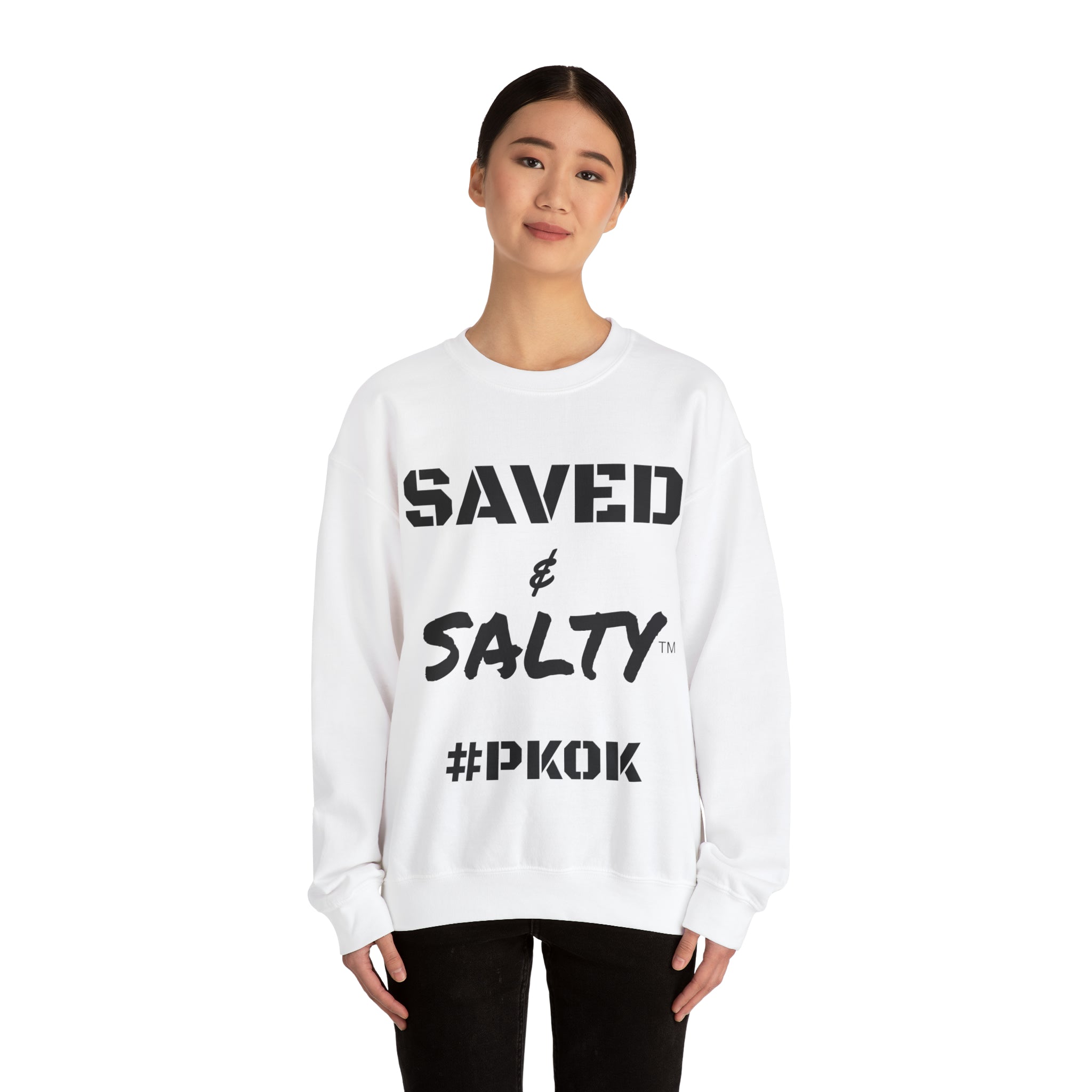 #Saved&Salty #PKOK #Unisex Heavy Blend™ Crewneck #Sweatshirt