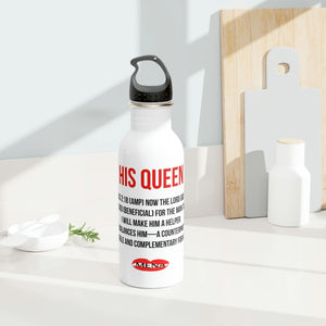 His Queen Stainless Steel Water Bottle