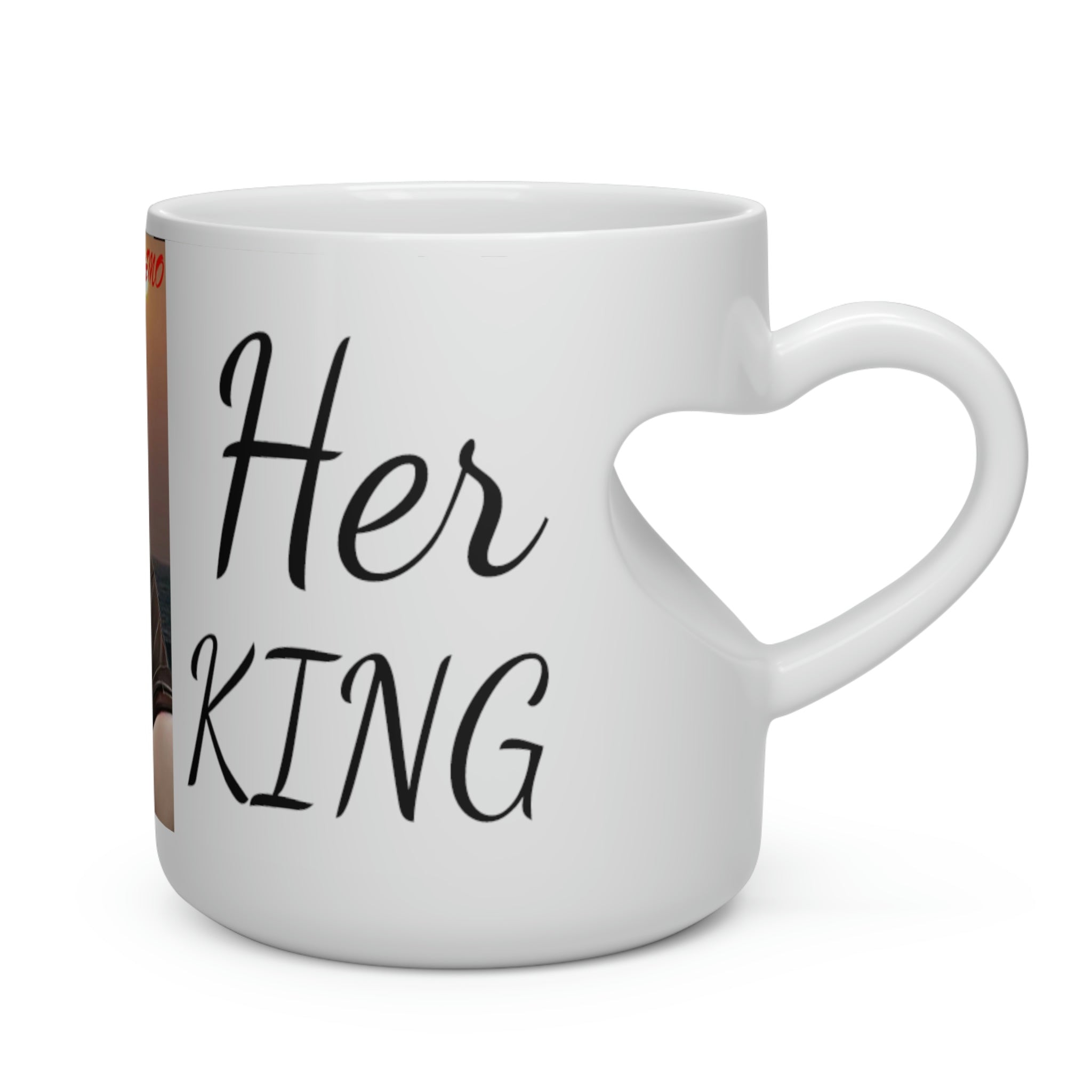 Her King Personalized Heart Shape Mug