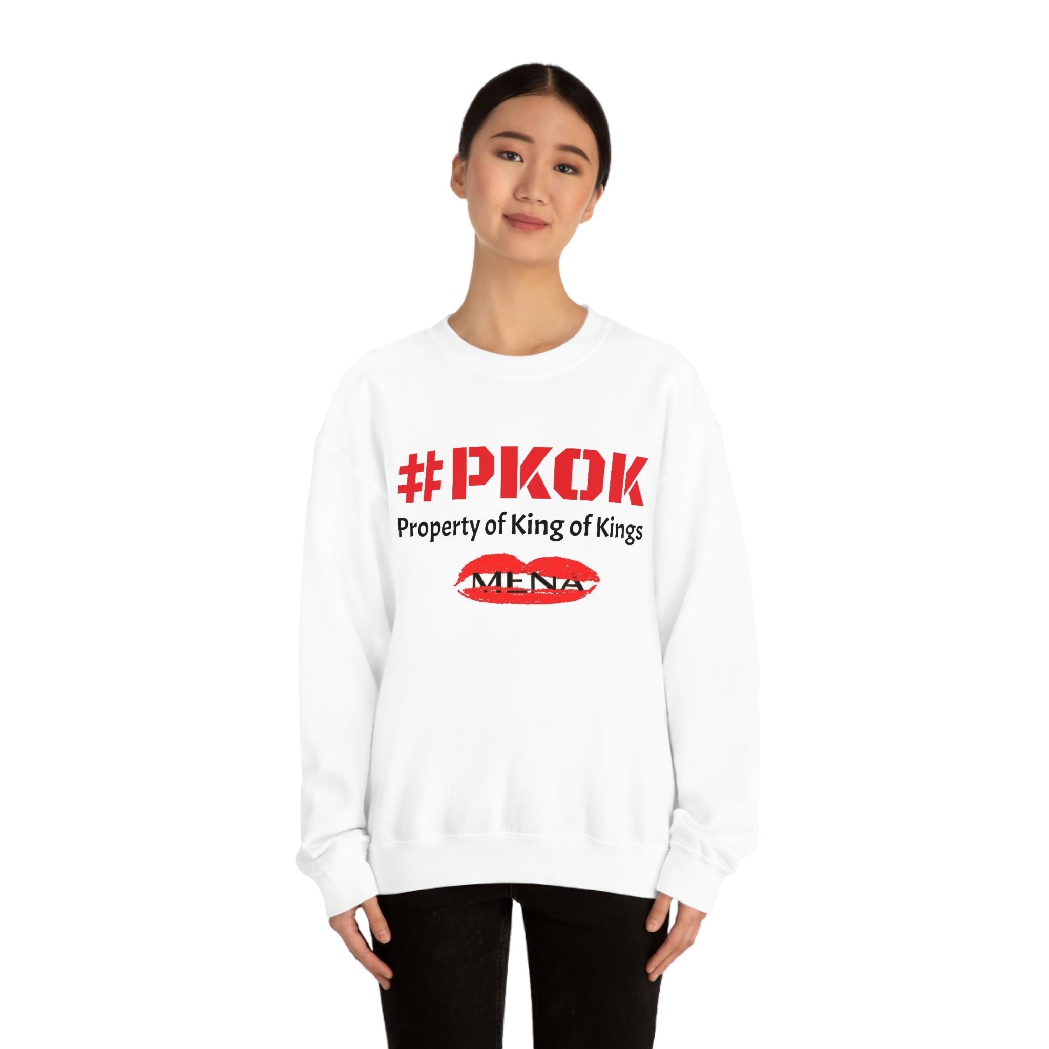MENA #PKOK Saved | Healed | Delivered Unisex Heavy Blend™ Crewneck Sweatshirt
